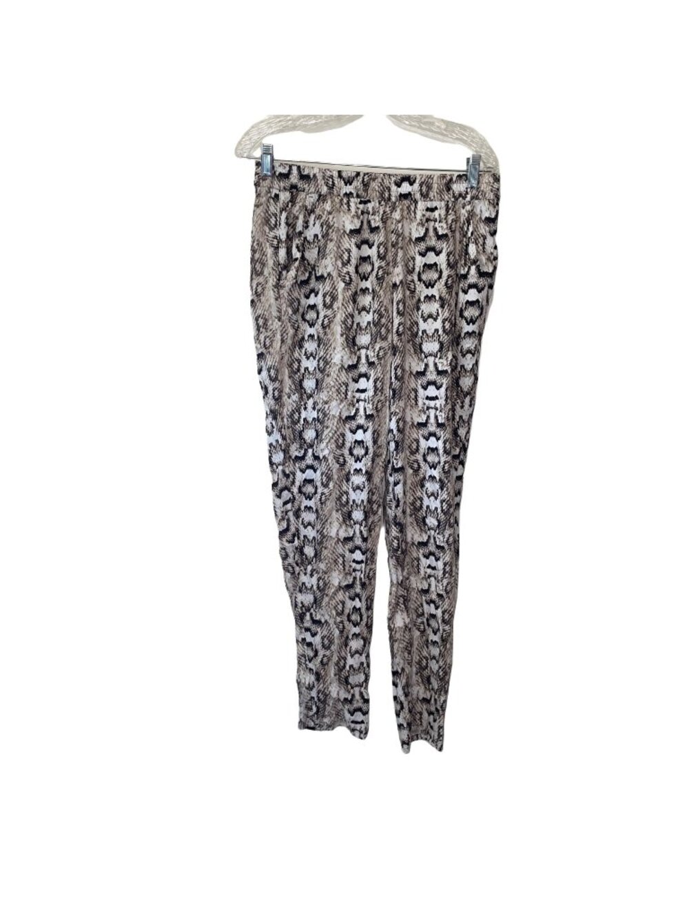 Divided H&M Pants Size 8 Snake Skin pattern Brown White Black Stretch